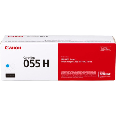 Canon 055HC (3019C002), originální toner, azurový, 5900 stran