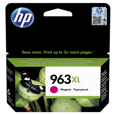 HP 3JA28AE (963XL), originální inkoust, purpurový, 1600 stran (22,92 ml)