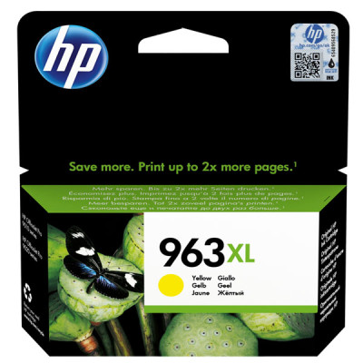 HP 3JA29AE (963XL), originální inkoust, žlutý, 1600 stran (22,92 ml)