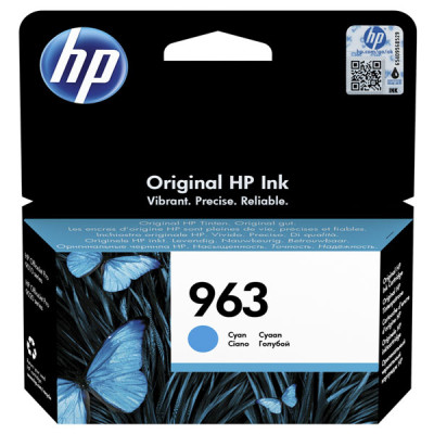 HP 3JA23AE (963), originální inkoust, azurový, 700 stran (10,77 ml)