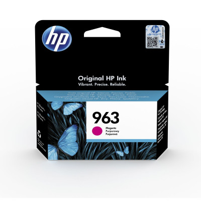 HP 3JA24AE (963), originální inkoust, purpurový, 700 stran (10,77 ml)