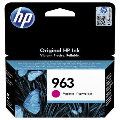 HP 3JA24AE (963), originální inkoust, purpurový, 700 stran (10,77 ml)