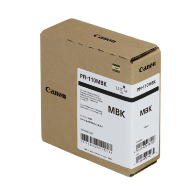 Canon PFI-110MBk (2363C001), originální inkoust, matně černý