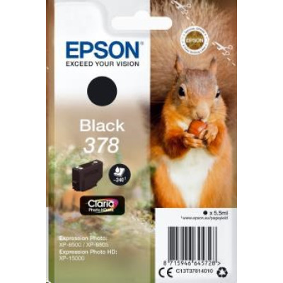 Epson T3781 (C13T37814010), originální inkoust, černý, 5,5 ml