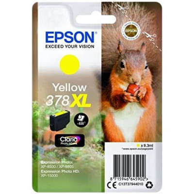 Epson T3794 (C13T37944010, 378XL), originální inkoust, žlutý, 9,3 ml, XL