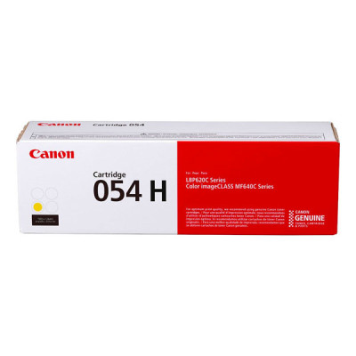 Canon 054HY (3025C002), originální toner, žlutý, 2300 stran