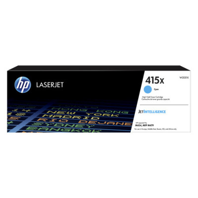 HP W2031X (415X), originální toner, azurový, 6000 stran, XL