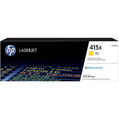 HP W2032X (415X), originální toner, žlutý, 6000 stran, XL