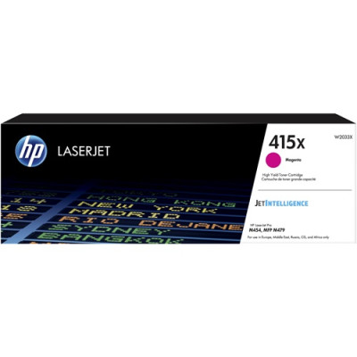 HP W2033X (415X), originální toner, purpurový, 6000 stran, XL