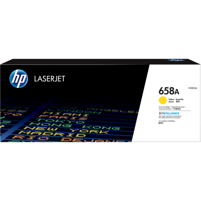 HP W2002A (658A), originální toner, žlutý, 6000 stran