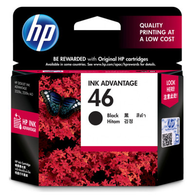 HP CZ637AE (46), originální inkoust, černý, 1500 stran (26 ml)