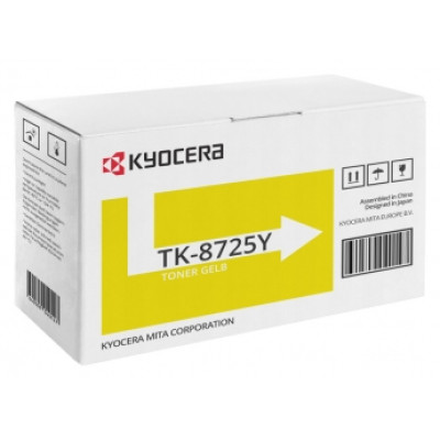 Kyocera TK-8725Y (1T02NHANL0), originální toner, žlutý, 30000 stran