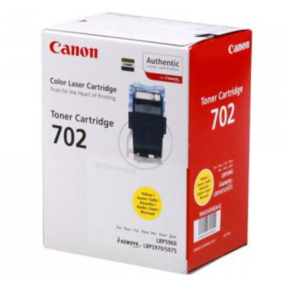 Canon CRG-702Y (9642A004), originální toner, žlutý, 10000 stran