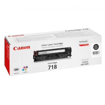 Canon CRG-718Bk (2662B002), originální toner, černý, 3400 stran