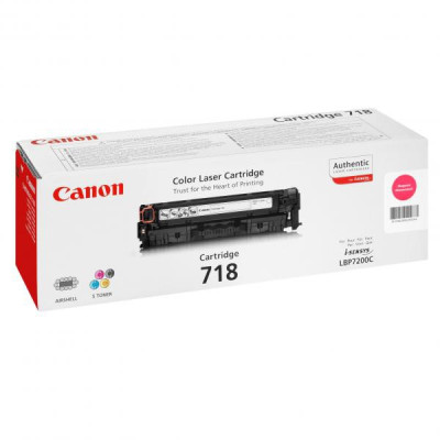 Canon CRG-718M (2660B002), originální toner, purpurový, 2900 stran