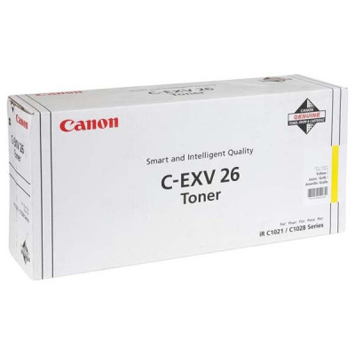 Canon C-EXV26Y (1657B006), originální toner, žlutý, 6000 stran