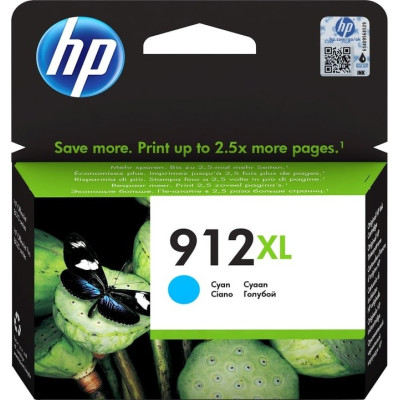 HP 3YL81AE (912XL), originální inkoust, azurový, 825 stran