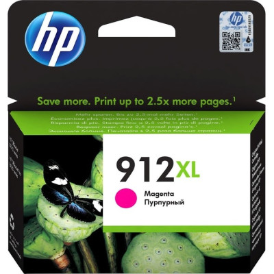 HP 3YL82AE (912XL), originální inkoust, purpurový, 825 stran