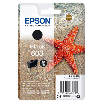 Epson T03U1 (C13T03U14020, 603), originální inkoust, černý, 150 stran (3,4 ml)