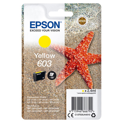 Epson T03U4 (C13T03U44020, 603), originální inkoust, žlutý, 130 stran (2,4 ml)