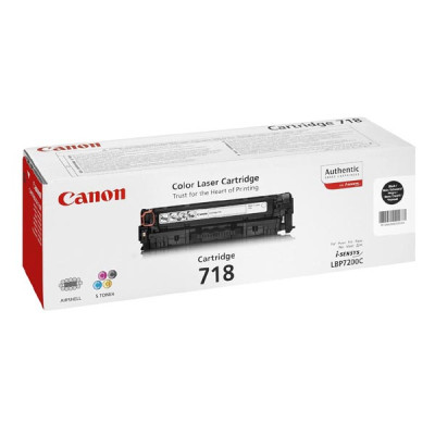 Canon CRG-718Bk (2662B005), originální toner, černý, 2 × 3400 stran, 2-pack