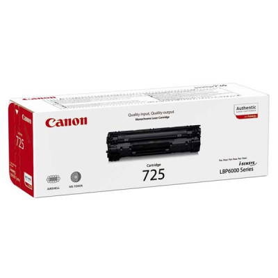 Canon CRG-725Bk (3484B002), originální toner, černý, 1600 stran