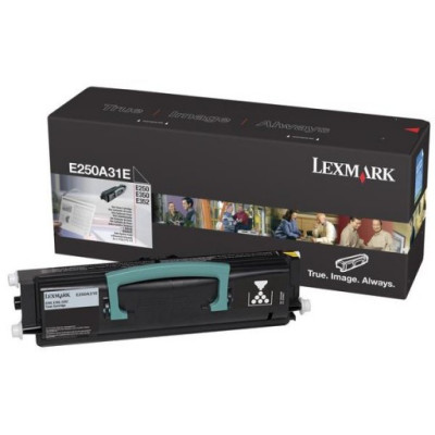 Lexmark E250A31E, originální toner, černý, 3500 stran