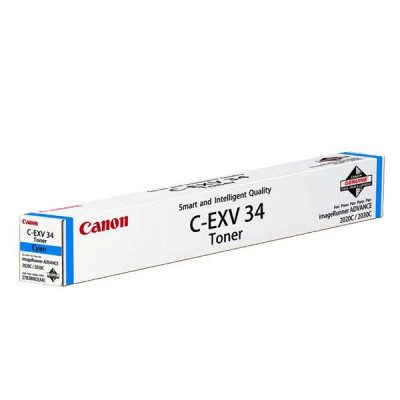 Canon C-EXV34C (3783B002), originální toner, azurový, 19000 stran