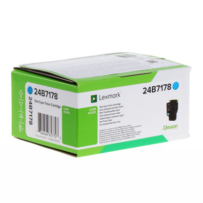 Lexmark 24B7178, originální toner, azurový, 6000 stran