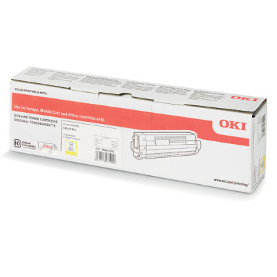 Oki C834 (46861305), originální toner, žlutý, 10000 stran