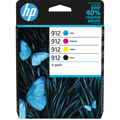 HP 6ZC74AE (912), originální inkoust, CMYK, 315 stran, 4-pack