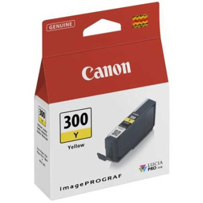 Canon PFI-300Y (4196C001), originální inkoust, žlutý, 14,4 ml