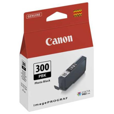 Canon PFI-300PBk (4193C001), originální inkoust, photo černý, 14,4 ml