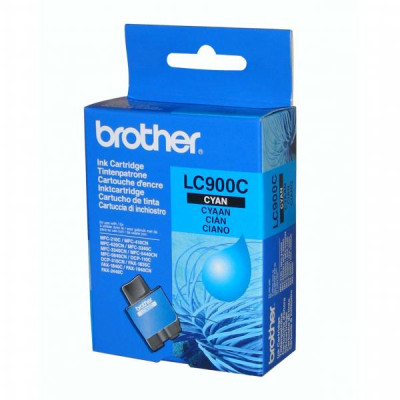 Brother LC-900C, originální inkoust, azurový, 400 stran