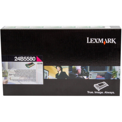 Lexmark 24B5580, originální toner, purpurový, 10000 stran