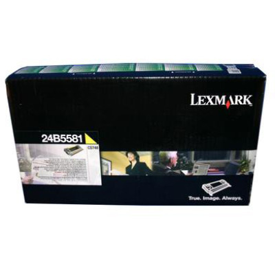 Lexmark 24B5581, originální toner, žlutý, 10000 stran