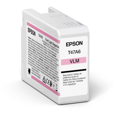 Epson T47A6 (C13T47A60N), originální inkoust, světle purpurový, 50 ml