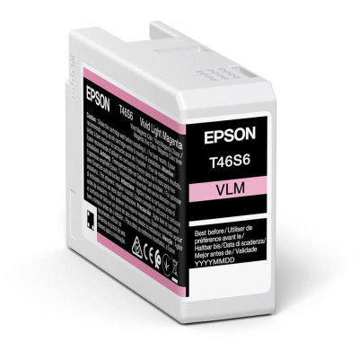 Epson T46S6 (C13T46S60N), originální inkoust, vivid světle purpurový, 25 ml