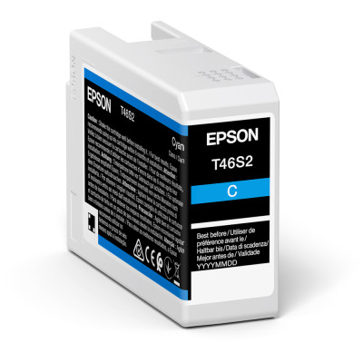 Epson T46S2 (C13T46S200), originální inkoust, azurový, 25 ml