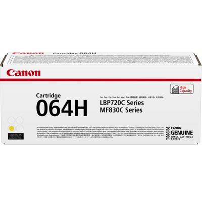 Canon 064HY (4932C001), originální toner, žlutý, 10400 stran, XL