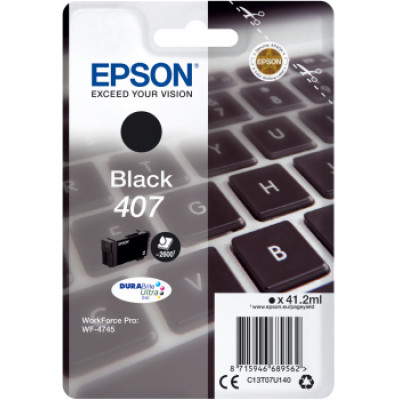 Epson T07U1 (C13T07U140), originální inkoust, černý, 2600 stran (41,2 ml)