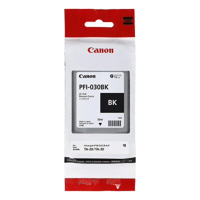 Canon PFI-030Bk (3489C001), originální inkoust, černý, 55 ml