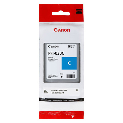 Canon PFI-030C (3490C001), originální inkoust, azurový, 55 ml