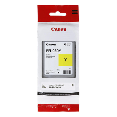 Canon PFI-030Y (3492C001), originální inkoust, žlutý, 55 ml