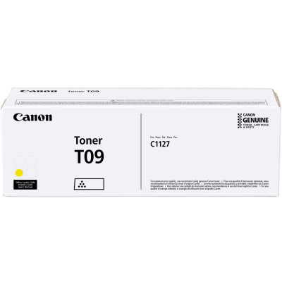 Canon T09Y (3017C006), originální toner, žlutý, 5900 stran