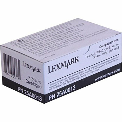 Lexmark 25A0013, originální drátek do sešívačky, 3 x 5000 stran