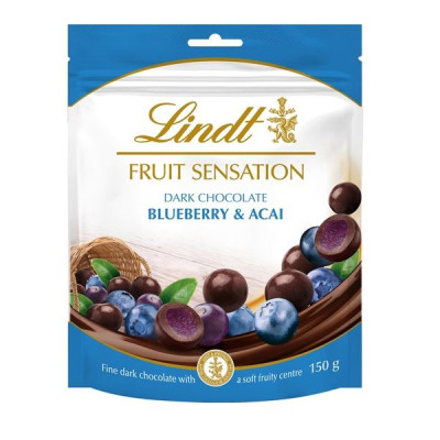 Ovoce v čokoládě Lindt - borůvky a acai, 150 g