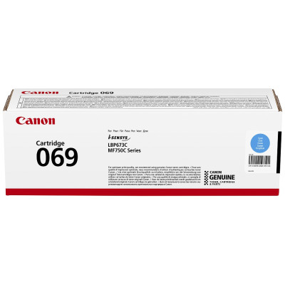 Canon 069C (5093C002), originální toner, azurový, 2100 stran