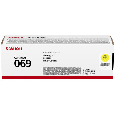 Canon 069Y (5091C002), originální toner, žlutý, 2100 stran