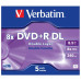 Verbatim DVD+R DL, Double Layer Matt Silver, 43541, 8.5GB, 8x, jewel box, 5-pack, bez možnosti potisku, 12cm, pro archivaci dat